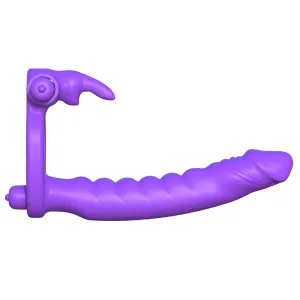 Fantasy C-Ringz Silicone Double Penetrator Rabbit Cock Ring