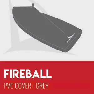 Fireball Boat Cover - Boom Up - PVC Grey