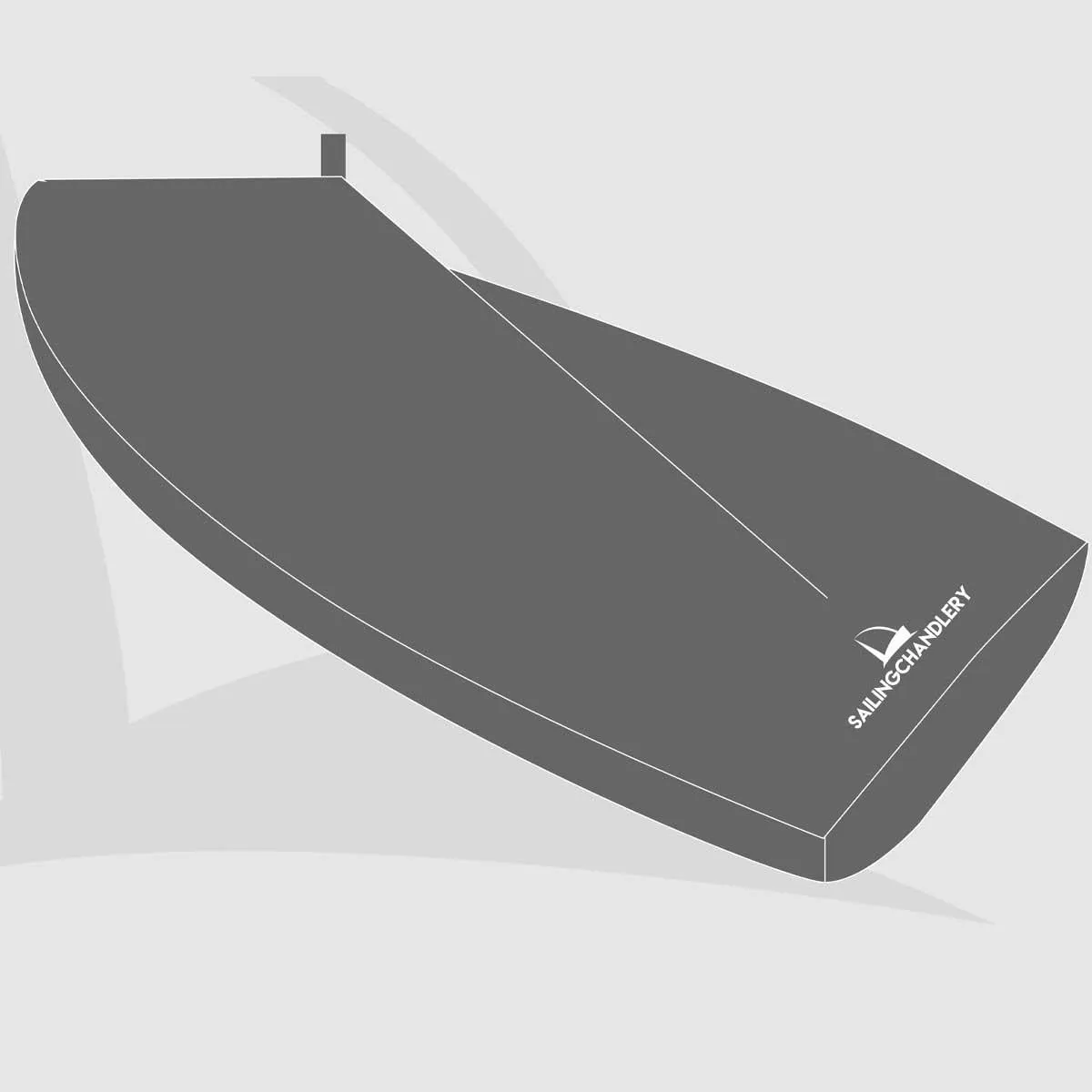 Fireball Boat Cover - Boom Up - PVC Grey