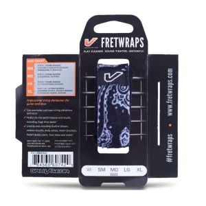 Fretwraps - 1 Pack - Black Bandana SM