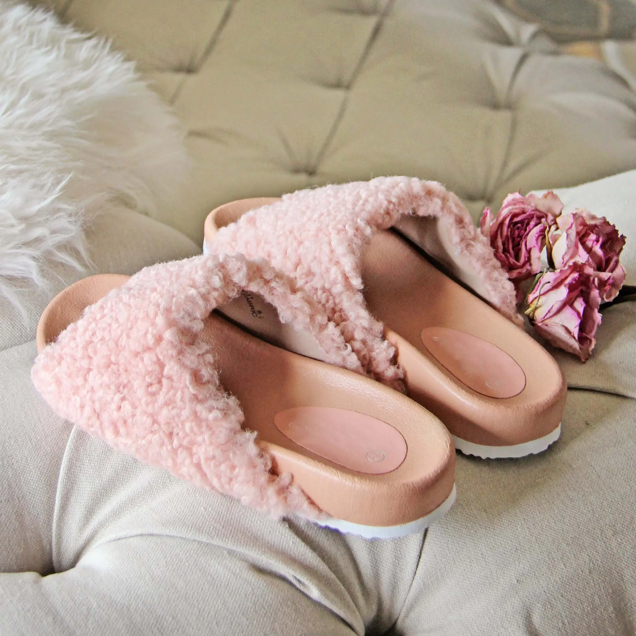 Fuzzy Pink Slides