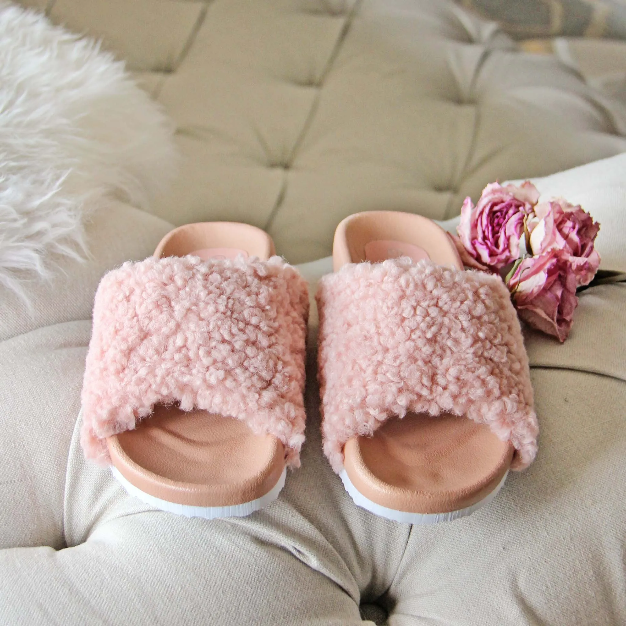 Fuzzy Pink Slides