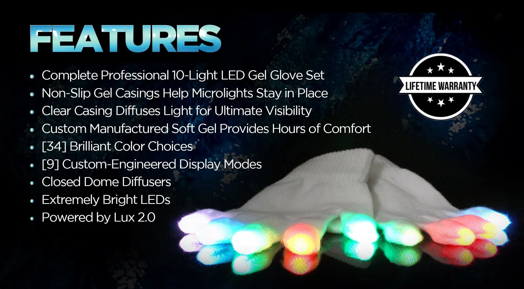 GloFX Lux Gel Glove Set