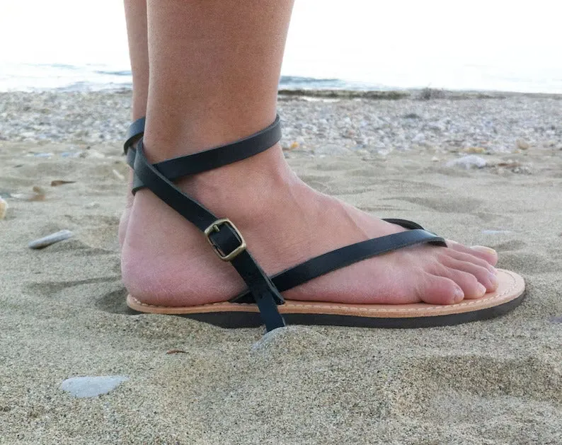 Greek leather sandals