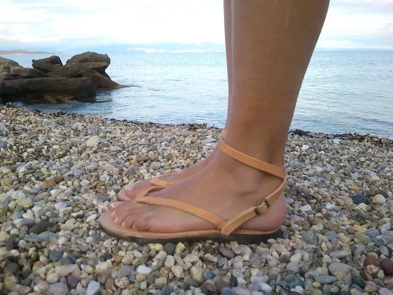 Greek leather sandals