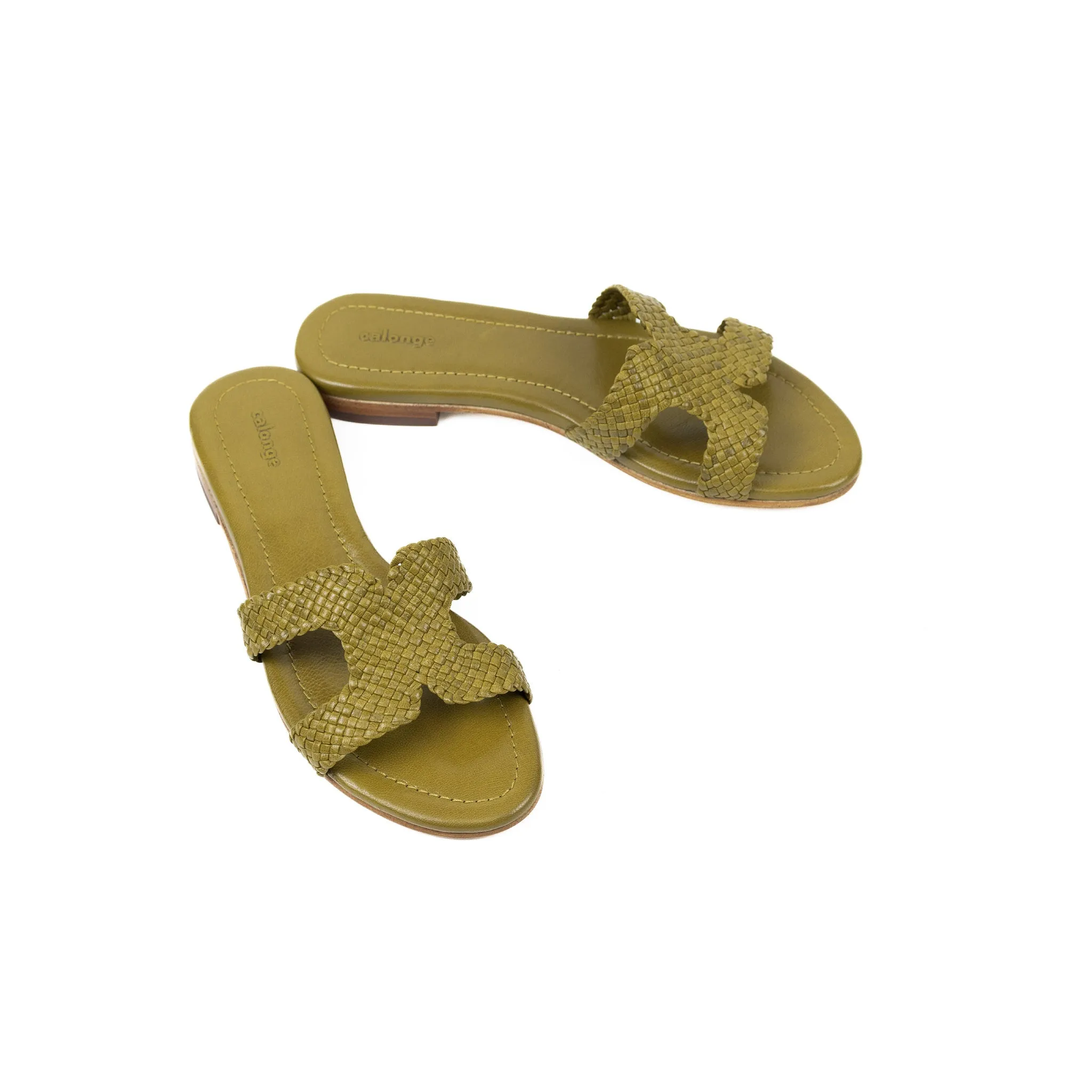 HANNA 83 SANDAL - MUSTARD GREEN