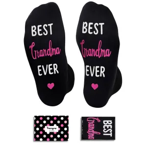 HAPPYPOP Gifts For Grandma Grandmother Nana - Grandma Nana Gifts From Grandkids Grandchildren, Grandma Birthday Gifts, Mothers Day Gifts Socks For Grandma