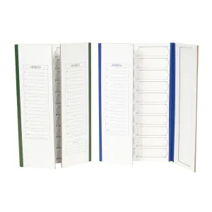 Heathrow Scientific 9913 20-Place Cardboard Slide Tray, Blue Trim