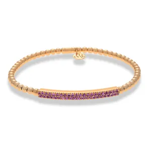 Hulchi Belluni ‘Tresore’ Pink Sapphire Bar Stretch Bracelet (21348pi)