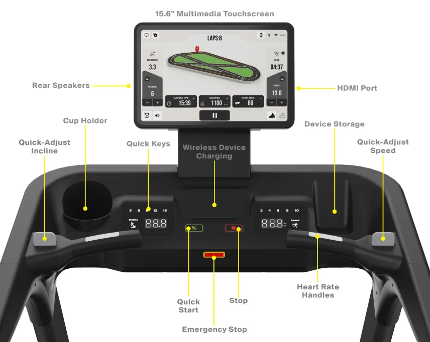 INSPIRE T7TS TREADMILL W/ 15.6 TOUCH