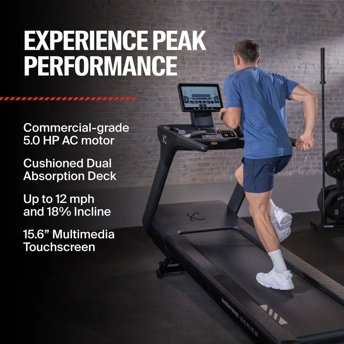 INSPIRE T7TS TREADMILL W/ 15.6 TOUCH