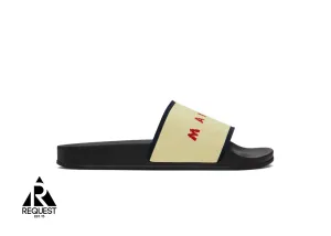 Jacquard Slides "Beige"