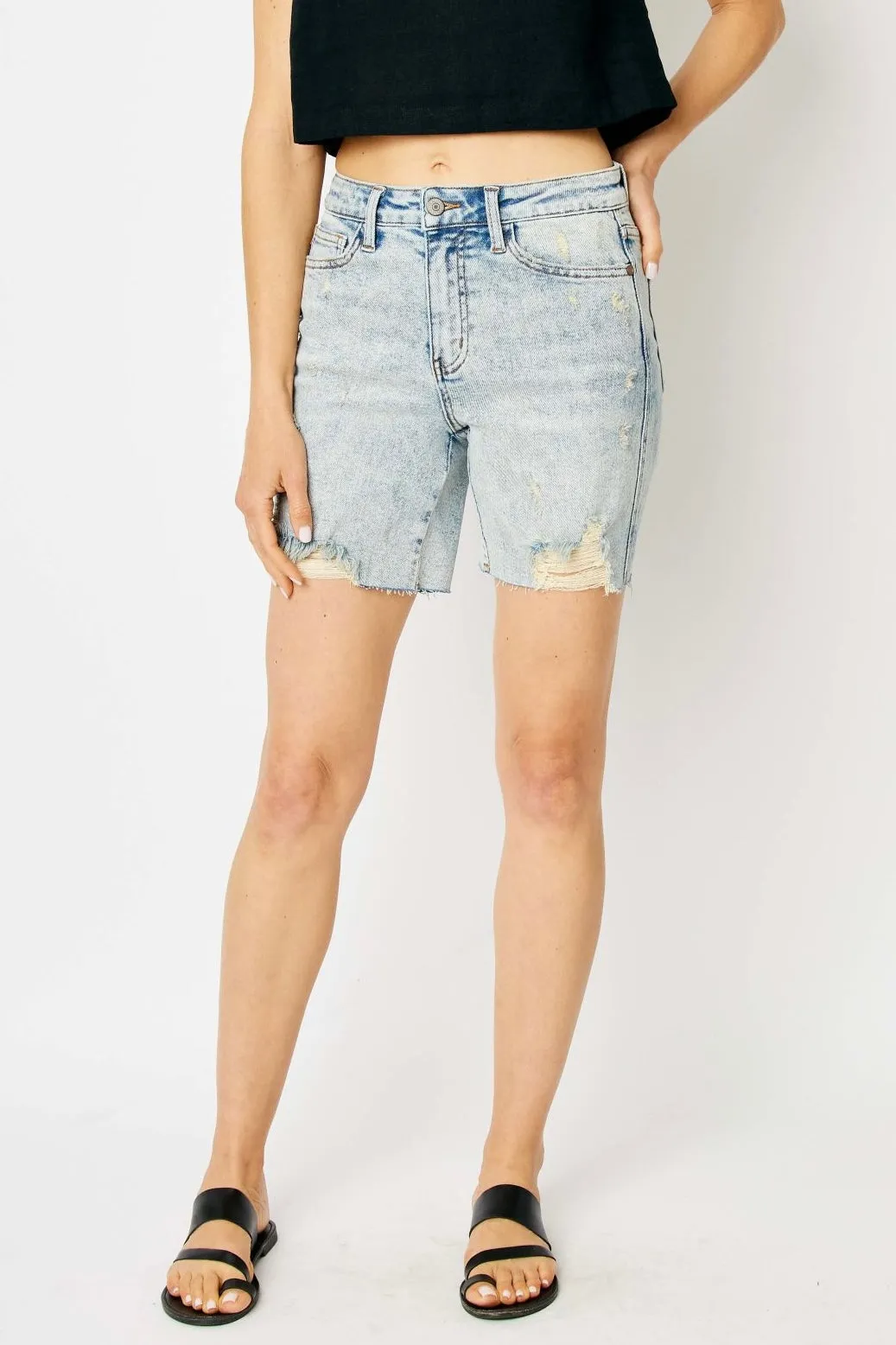 Judy Blue Mineral Wash Shorts