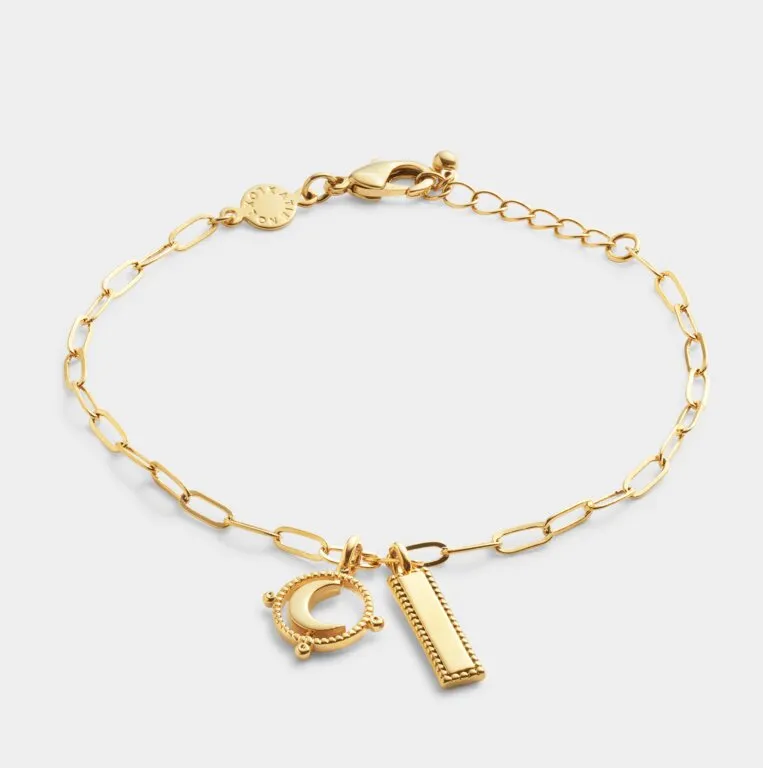 Katie Loxton Waterproof To The Moon & Back Charm Bracelet