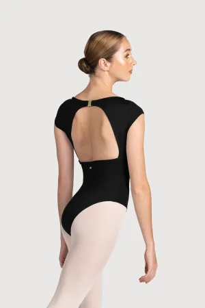 LM55103 - Mirella Miami Open Back Womens Cap Sleeve Leotard