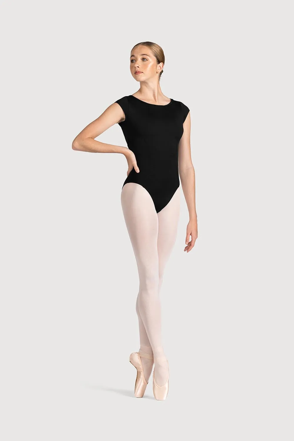 LM55103 - Mirella Miami Open Back Womens Cap Sleeve Leotard