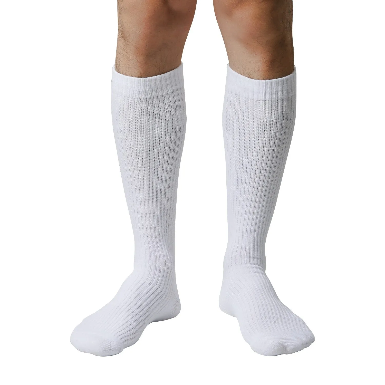 MD 8-15mmHg Knee High Compression Socks Cushion For Shin Splints