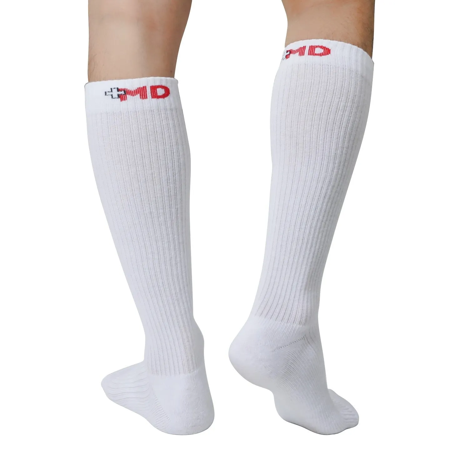 MD 8-15mmHg Knee High Compression Socks Cushion For Shin Splints