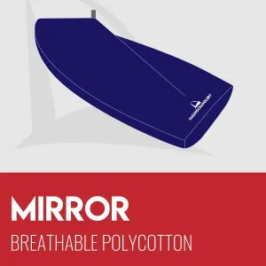 Mirror Boat Cover - Boom Up - Breathable Polycotton