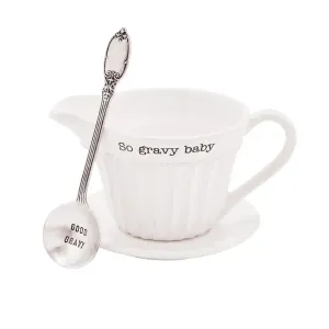 Mud Pie "So Gravy Baby" Gravy Boat