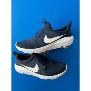 Nike Mens Navy Blue AD Comfort Running Slip On Sneakers Shoes DJ0999-400 Sz 12