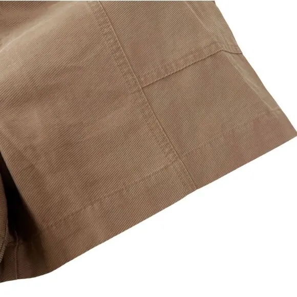 NWT ZARA Brownie High Paper Bag Waist Ruffle Shorts Size M