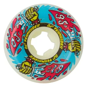 OJ - Team Rider White/Blue 61MM 95A Skateboard Wheels