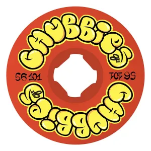 OJ - Throw Ups Chubbies Red 56MM 101A Skateboard Wheels