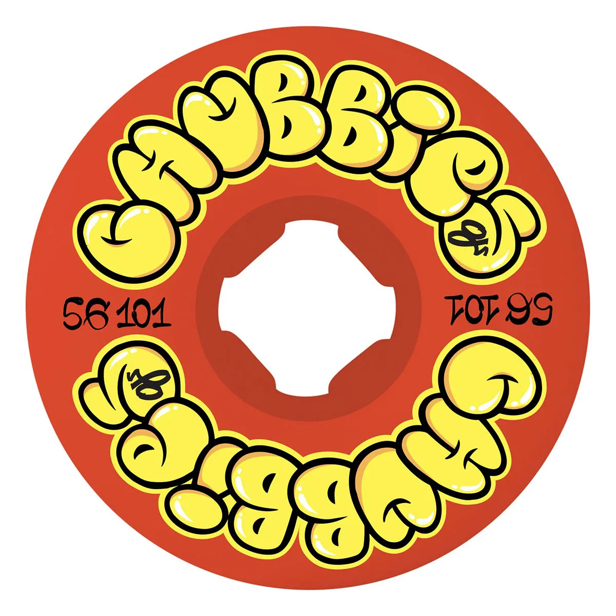 OJ - Throw Ups Chubbies Red 56MM 101A Skateboard Wheels