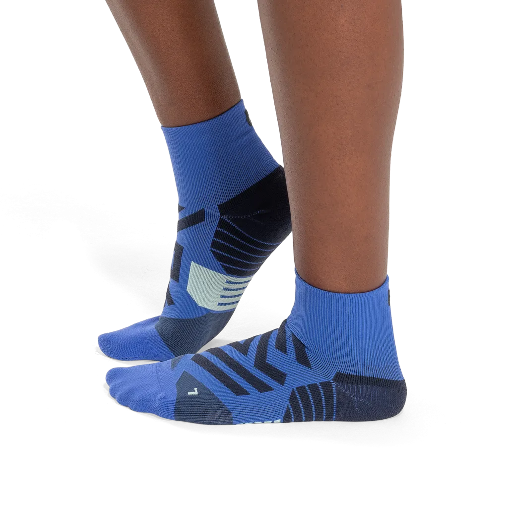 On Running Mid Sock (Womens) - Cobalt/Denim