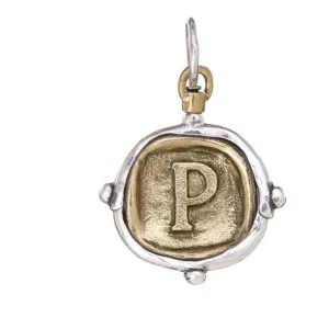 P Insignia Initial Voyager Charm - Waxing Poetic