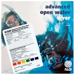 PADI Advanced Open Water Manual with Data Carrier