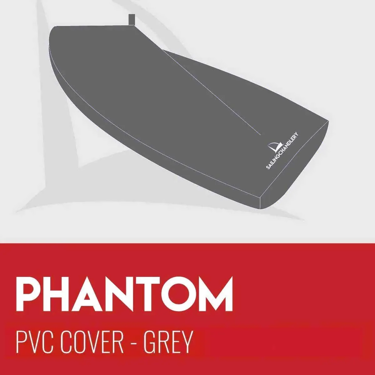 Phantom Boat Cover - Boom Up - PVC Grey