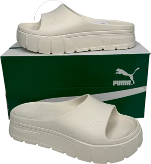 Puma White Mayze Stack Injex Slides UK 6 EU 39 👠