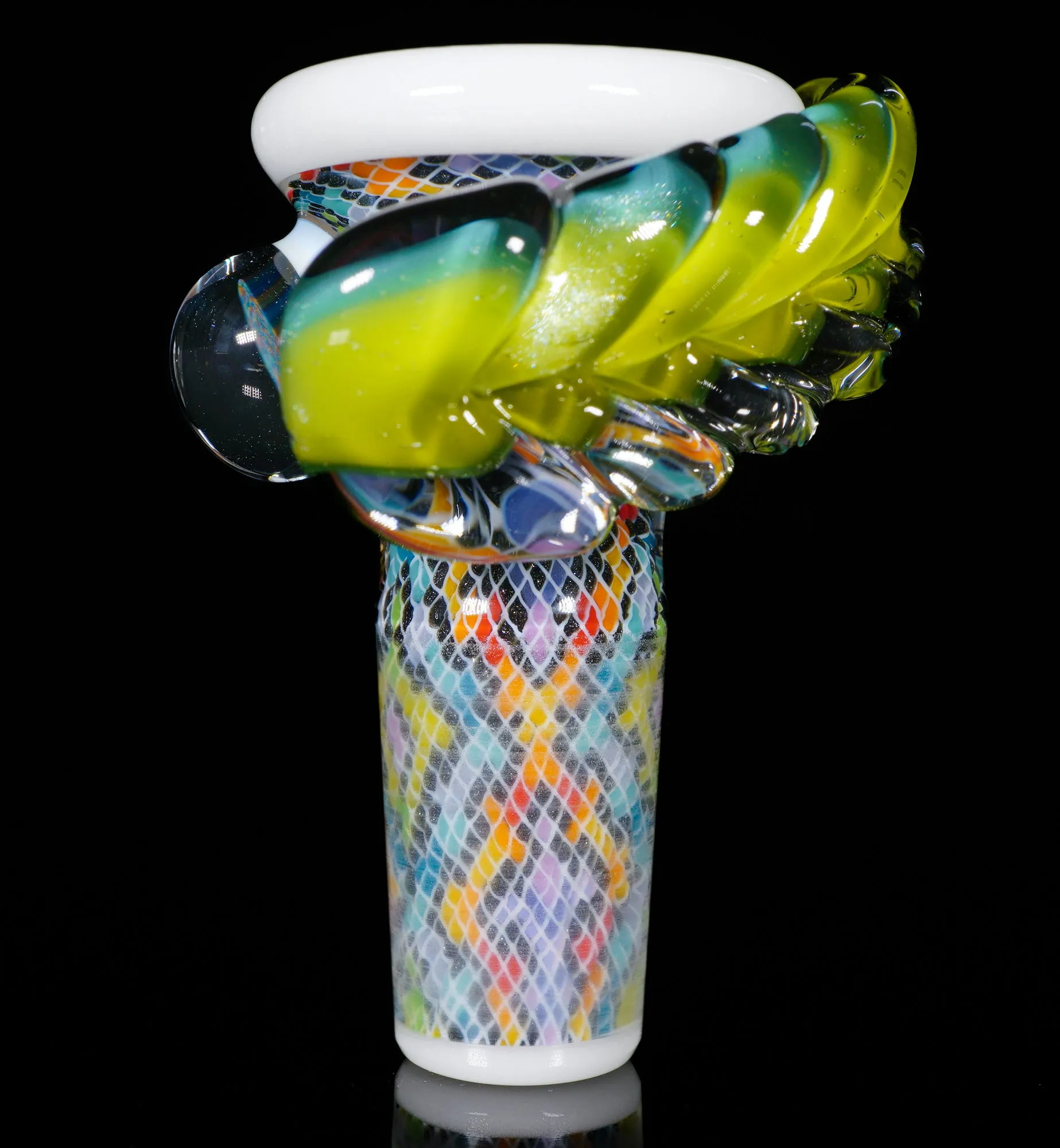 Rainbow Feather and Fillacello 14mm Slide