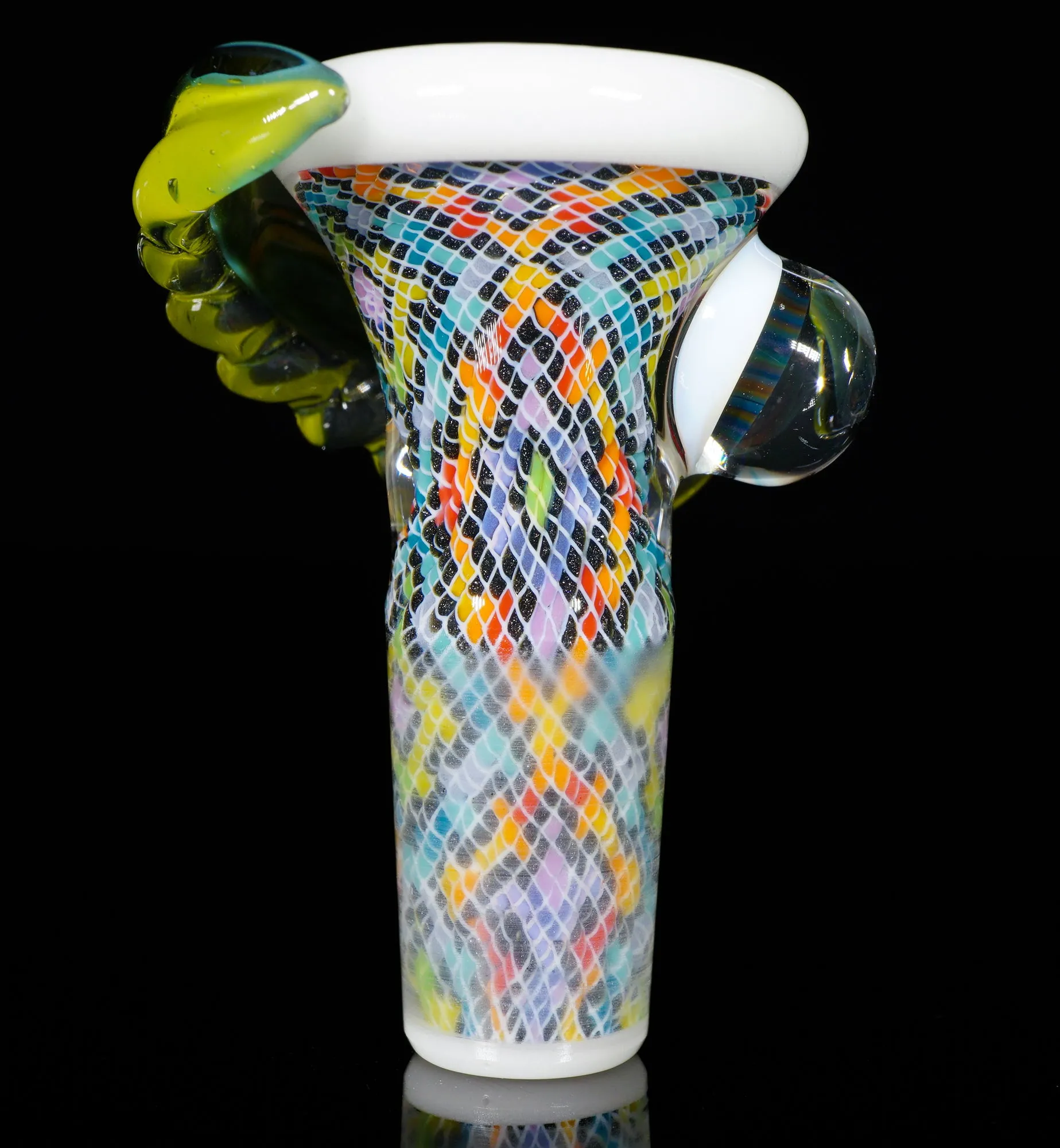 Rainbow Feather and Fillacello 14mm Slide