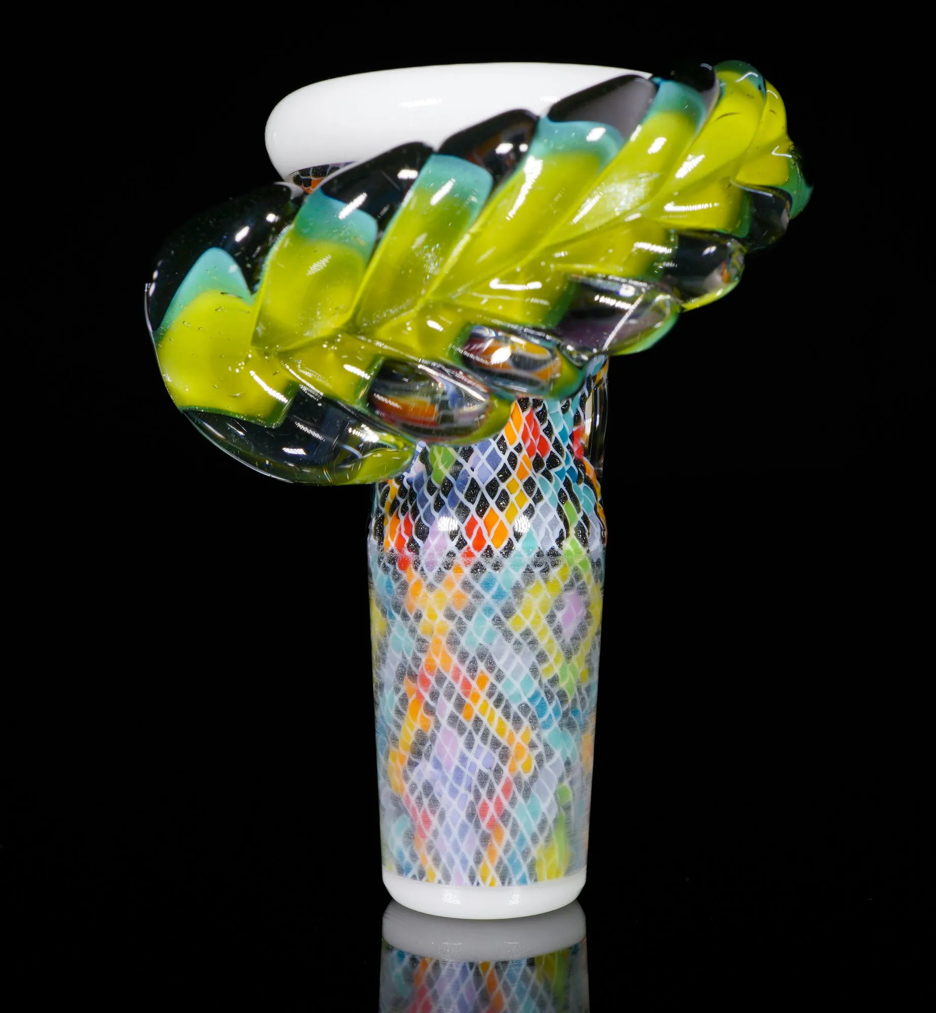 Rainbow Feather and Fillacello 14mm Slide