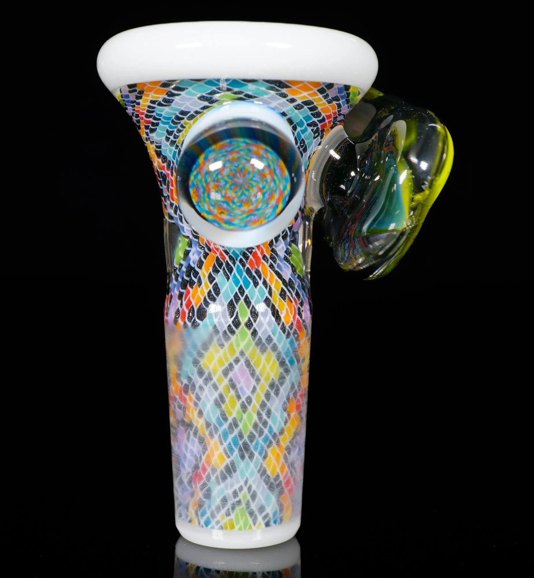 Rainbow Feather and Fillacello 14mm Slide