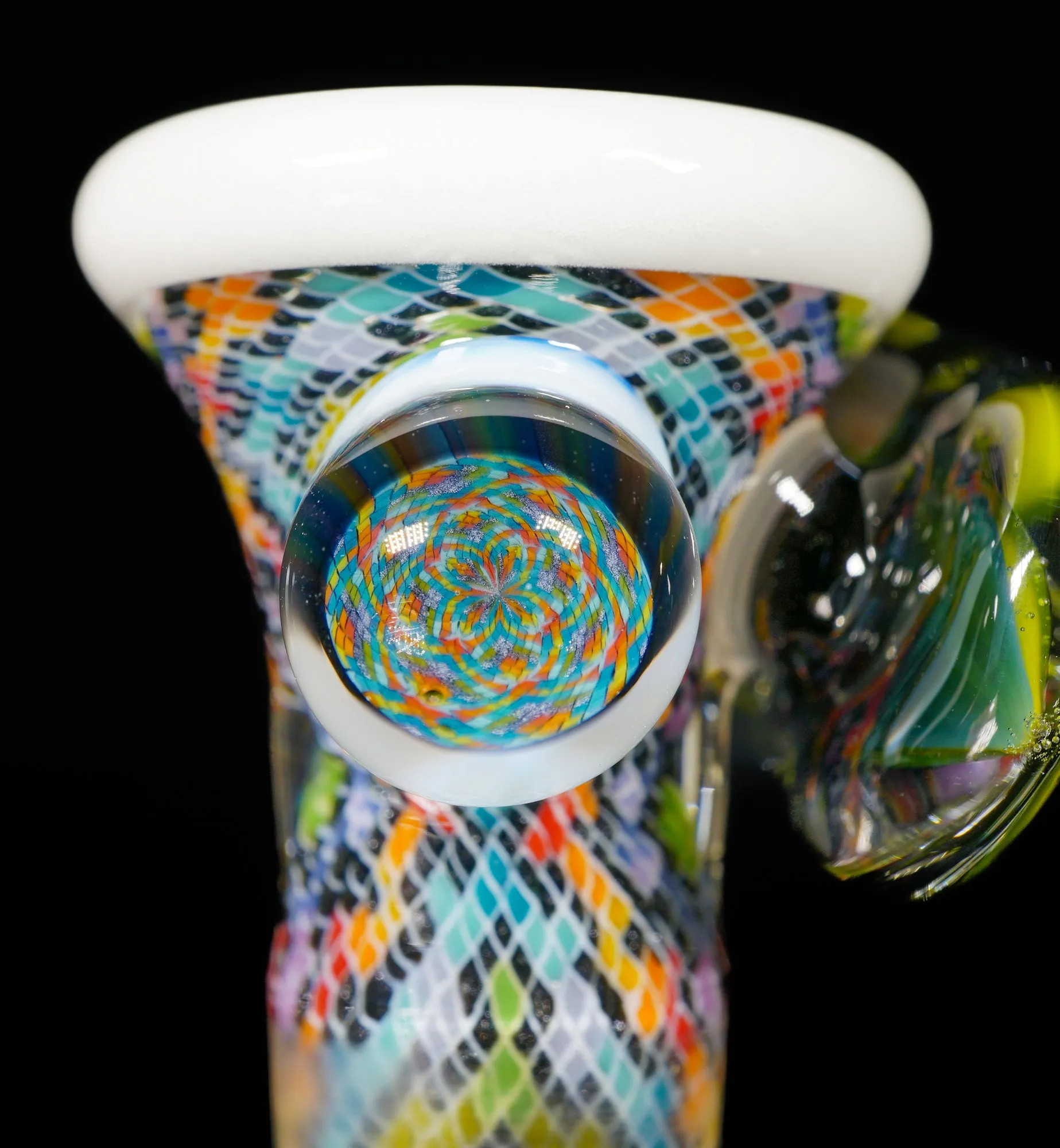 Rainbow Feather and Fillacello 14mm Slide
