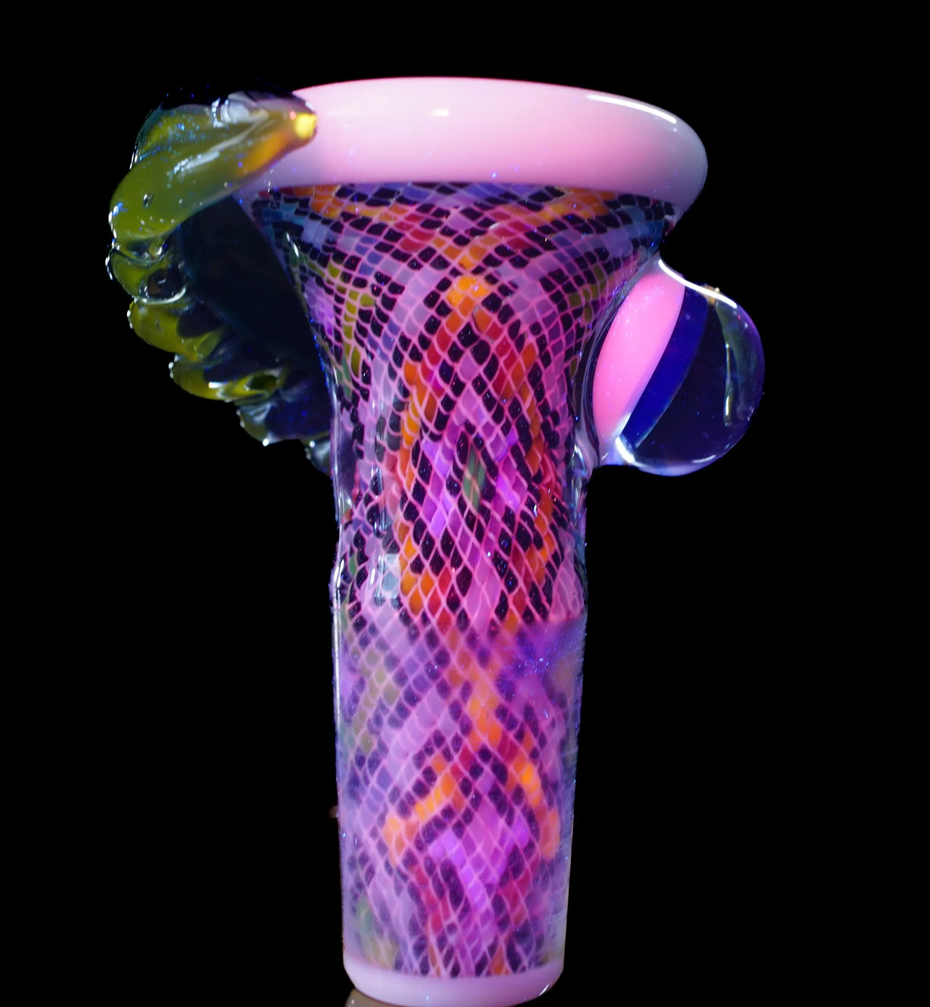 Rainbow Feather and Fillacello 14mm Slide