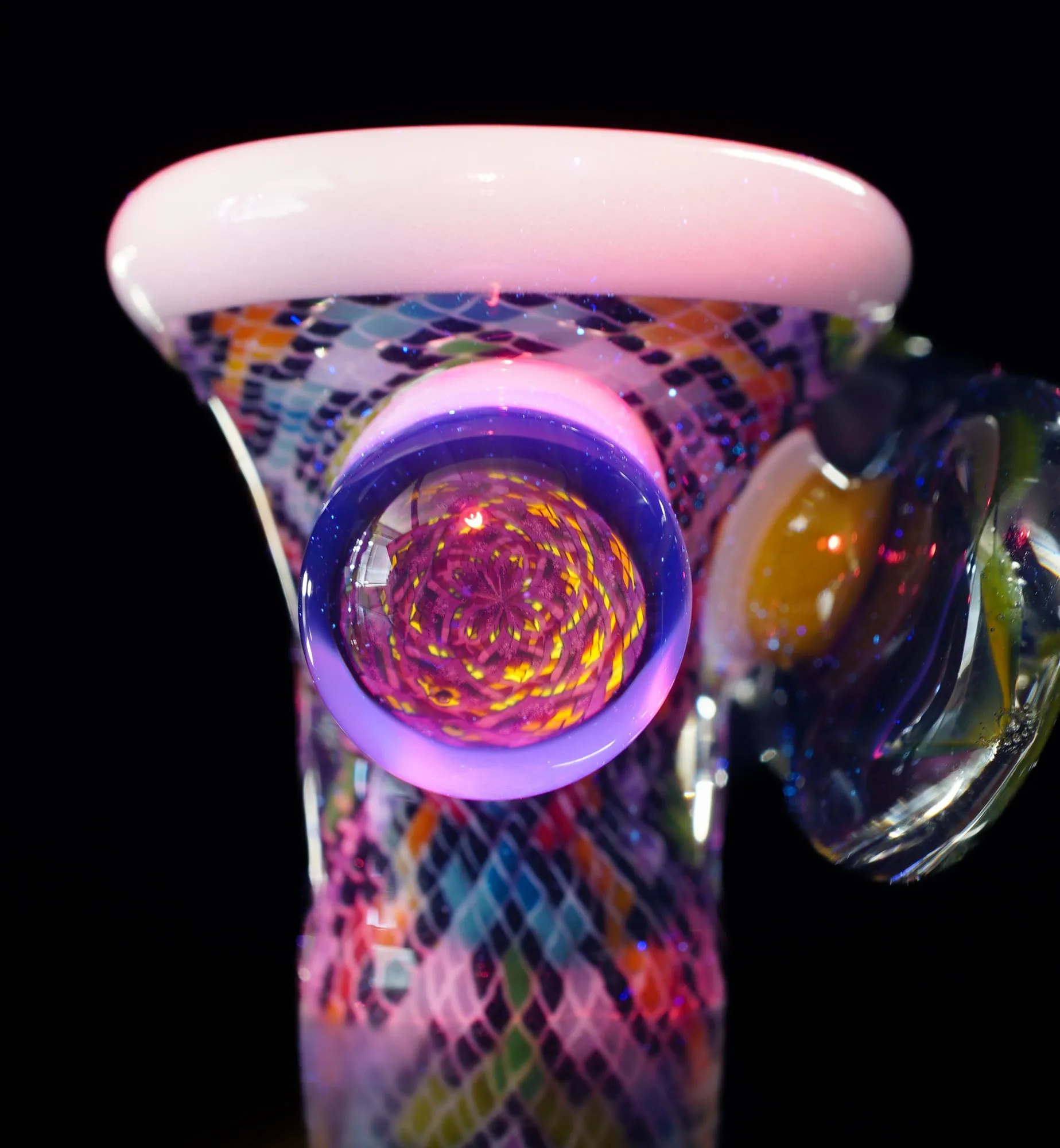 Rainbow Feather and Fillacello 14mm Slide