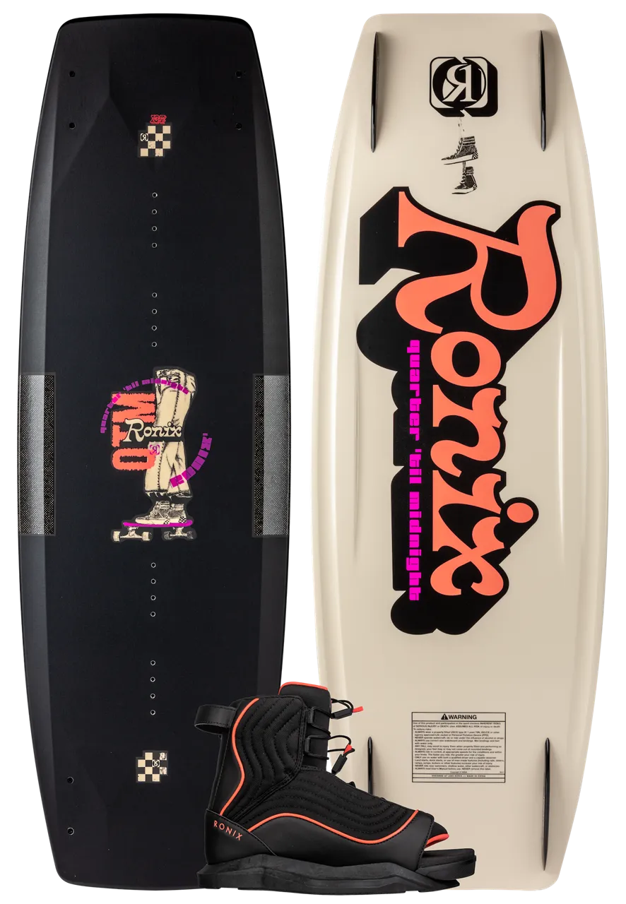 Ronix Quarter 'Til Midnight with Luxe Wakeboard Package 2025