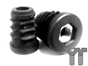 ROUND PLASTIC INSERT (8MM THREAD)