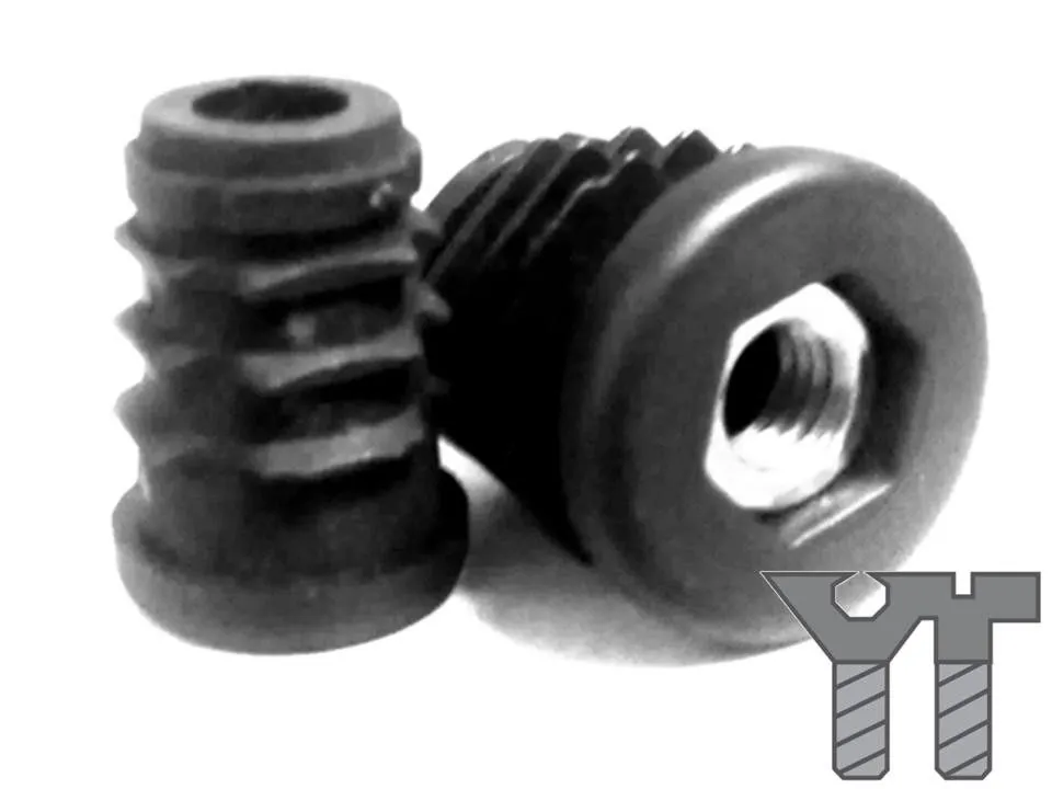 ROUND PLASTIC INSERT (8MM THREAD)