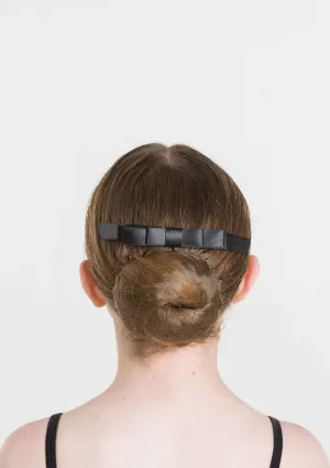 Satin Hair Bow on Comb