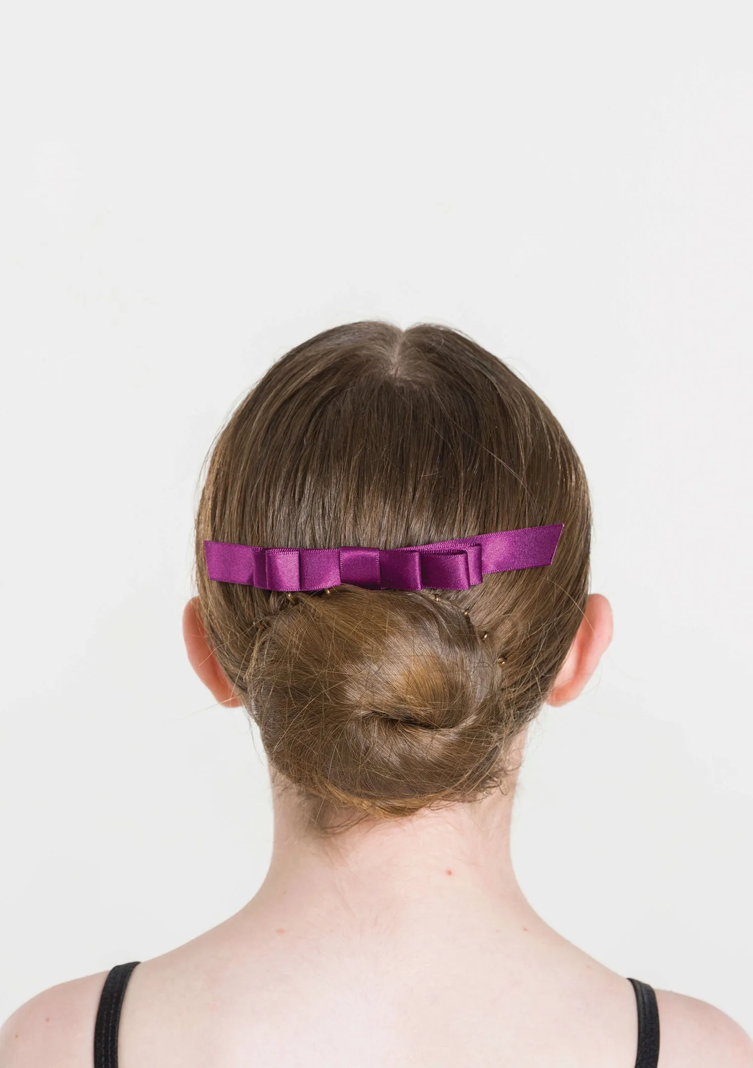 Satin Hair Bow on Comb