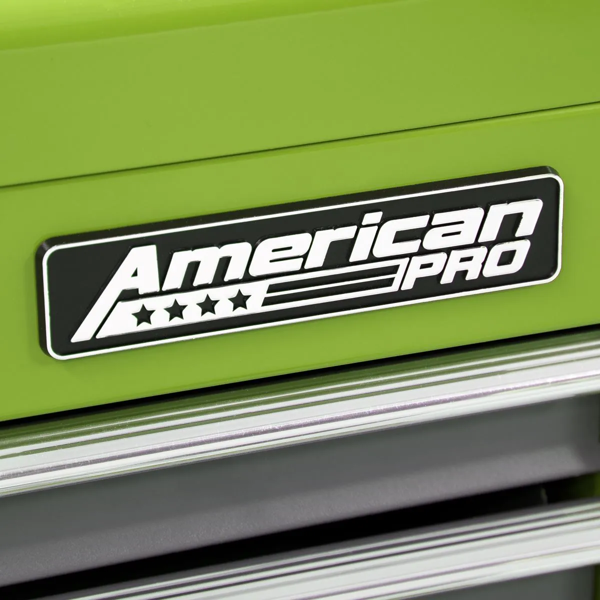Sealey American Pro Topchest, Mid-Box Tool Chest & Rollcab 9 Drawer Stack - Green
