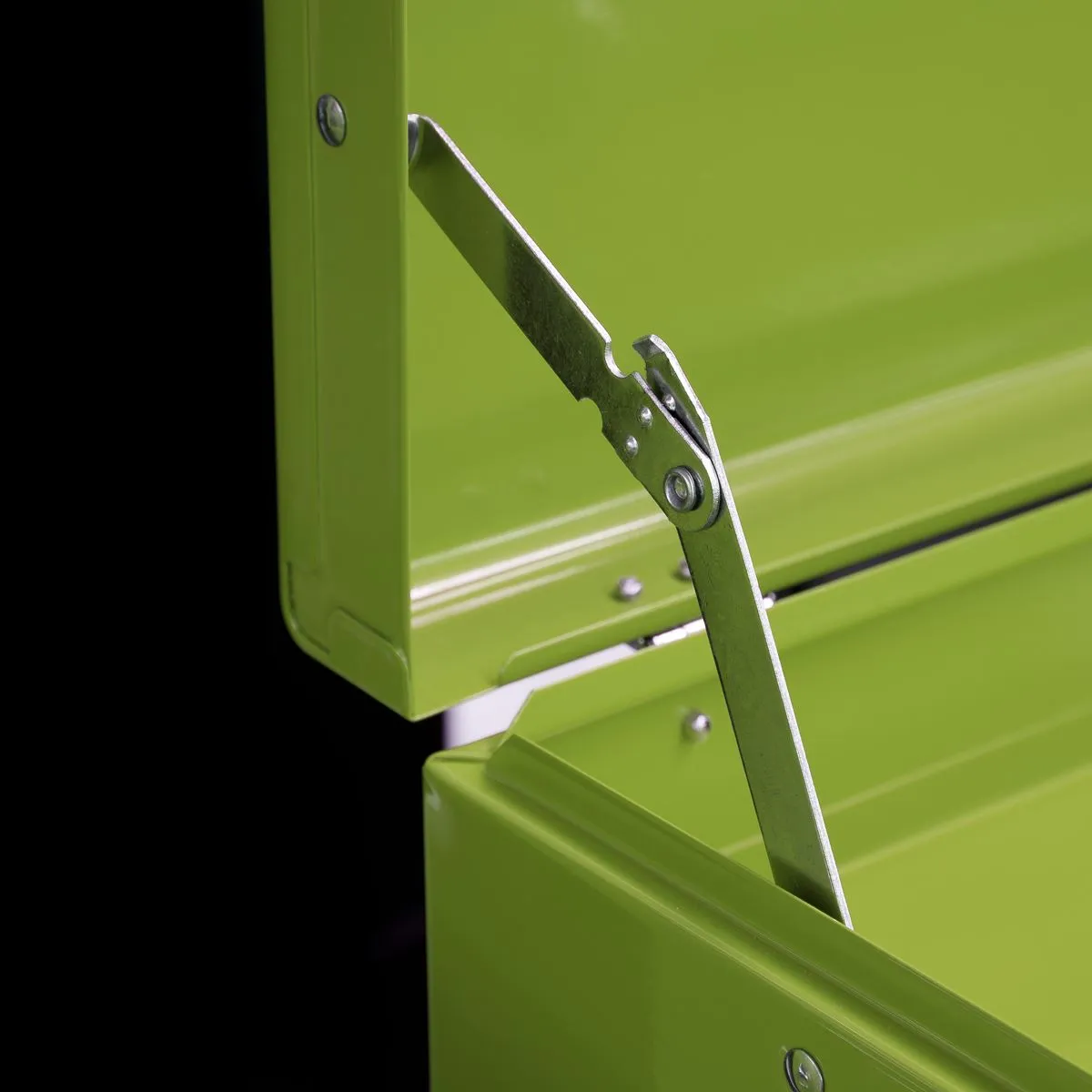 Sealey American Pro Topchest, Mid-Box Tool Chest & Rollcab 9 Drawer Stack - Green