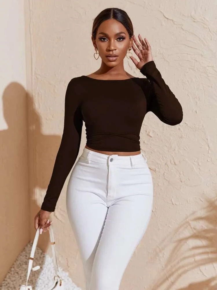 Shana Lace Cropped Top