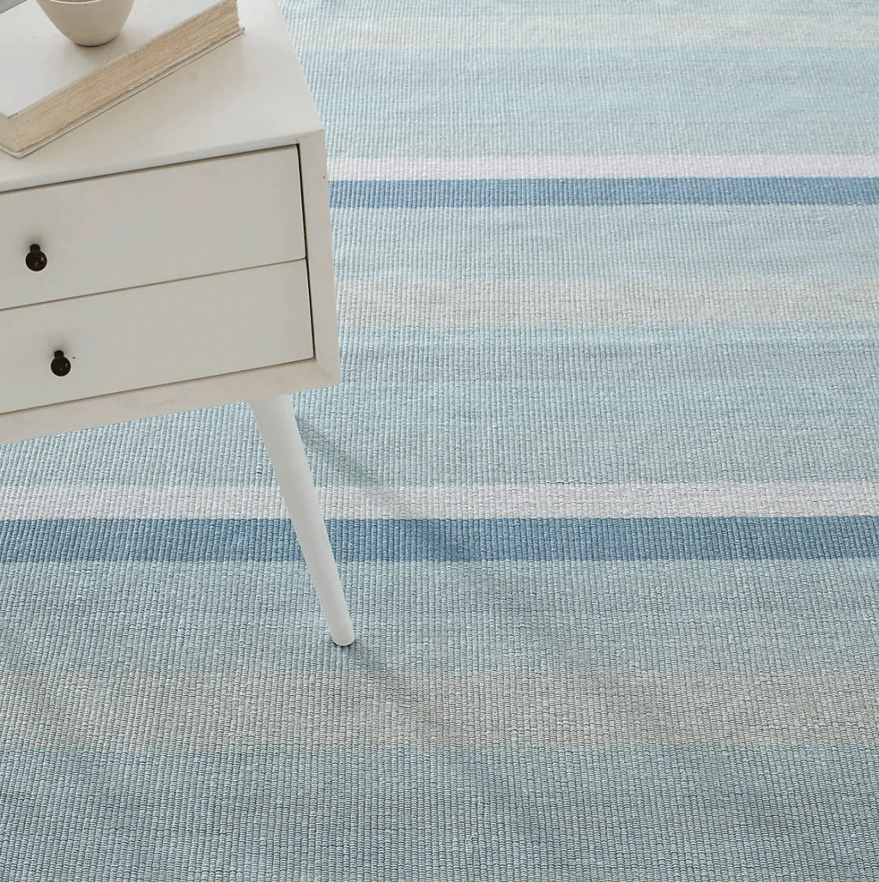Shore Stripe Woven Cotton Rug